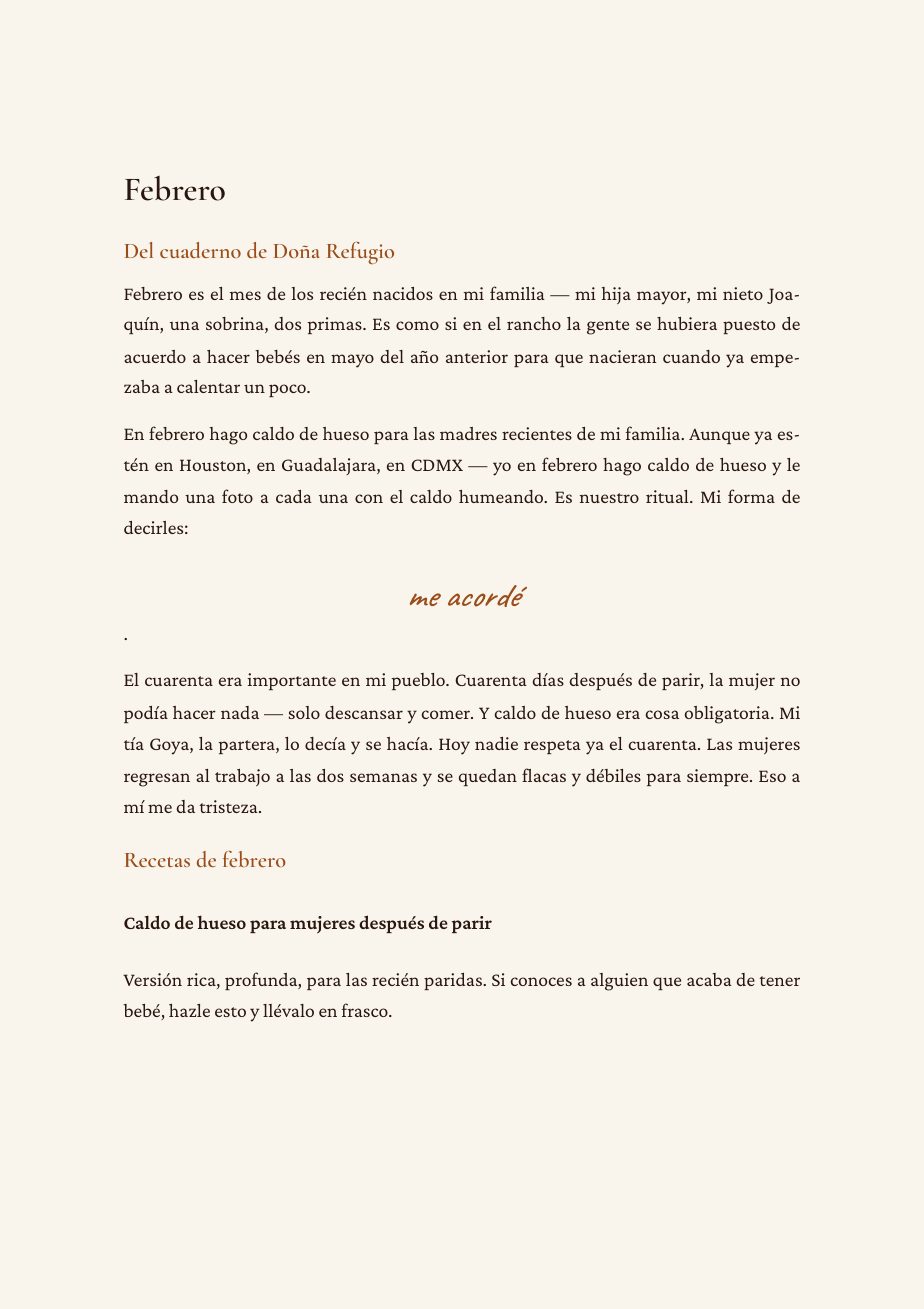 Página del Vol III, febrero